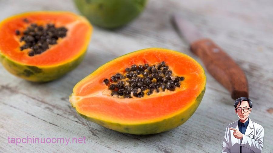 Đu đủ chứa một lượng lớn các chất chống viêm và chống oxy hóa mạnh như flavonoid, polyphenol, beta-carotene và vitamin C. 